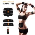 IMATE imate3 Wireless Six Pad Body Toning ABS Fit Weight Muscle Training Gear Belt with Remote Control for Male Black. 