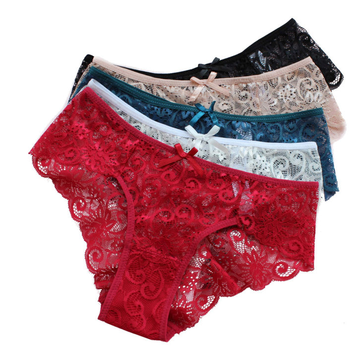 pack of 5 hot and sexy look fancy net panties underwear