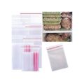 6x8 Inch Size 20PCS Resealable Vacuum Air Tight Clear Zip Lock Ziplock LDPE Plastic Bag. 