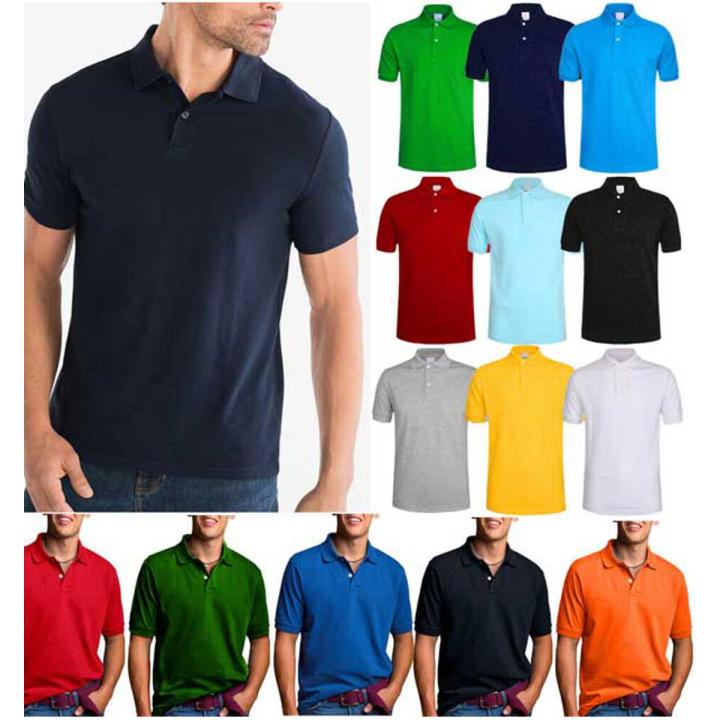 Pack Of 2 Stylish High Quality Multicolor Plain Polo Half Sleeve T Shirt For Men Daraz.pk