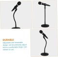 Microphone Stand Microphone Desk Stand Mic Holder Desktop Microphone Telescopic Stands Mic Stand for Gooseneck Mic Desktop Mic Stand Microphone Support Stand Table Mic Stand Metal. 