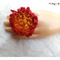 Bridal jewellery set, Bridal jewellery set Mehndi, mayon flower jewelry , Mehndi accessories, Mehndi Jewellery set for girls for Bridal.2 gajras+pair of earrings+1 tikka+1 ring. 