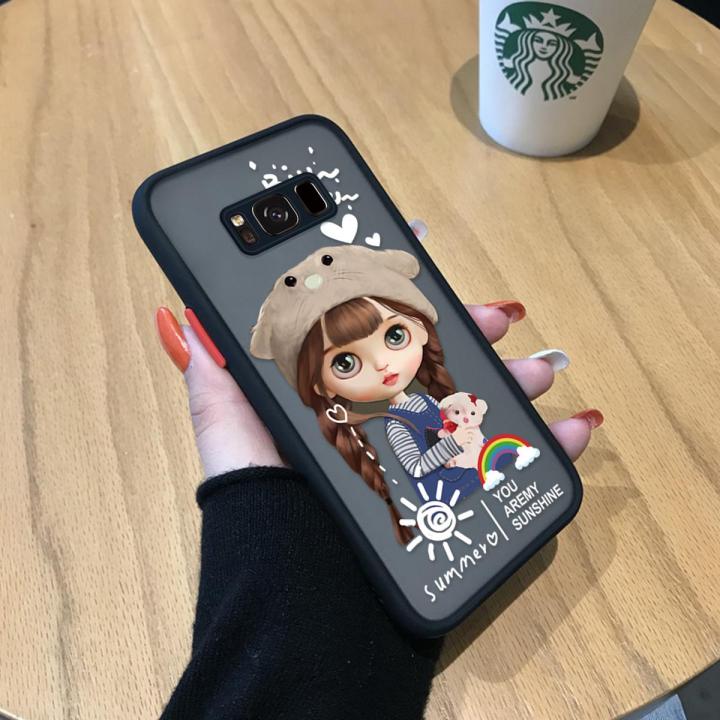 Jizetin for Samsung Galaxy S8 Plus Back Cover Lovely Girl with