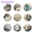Fun Vibrant Art Stickers 60pcs Aesthetic Landscape Painting Stickers for Scrapbooking Laptops Bottles Creative Art Decals for Southeast Asian Buyers. 