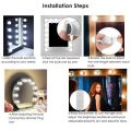 Hollywood Led Lights - Be a Movie Star at Home - Hollywood Style LED Vanity Mirror Lights Kit with 10 Dimmable Bulbs For Makeup Dressing Fixture Strip For Makeup Mirror Vanity Table Set. 