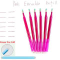 Pink Colors Erasable Gel Ink Pens 0.7mm Point Assorted Erasable Gel Pen Retractable for for Drawing Writing Planner Crossword. 