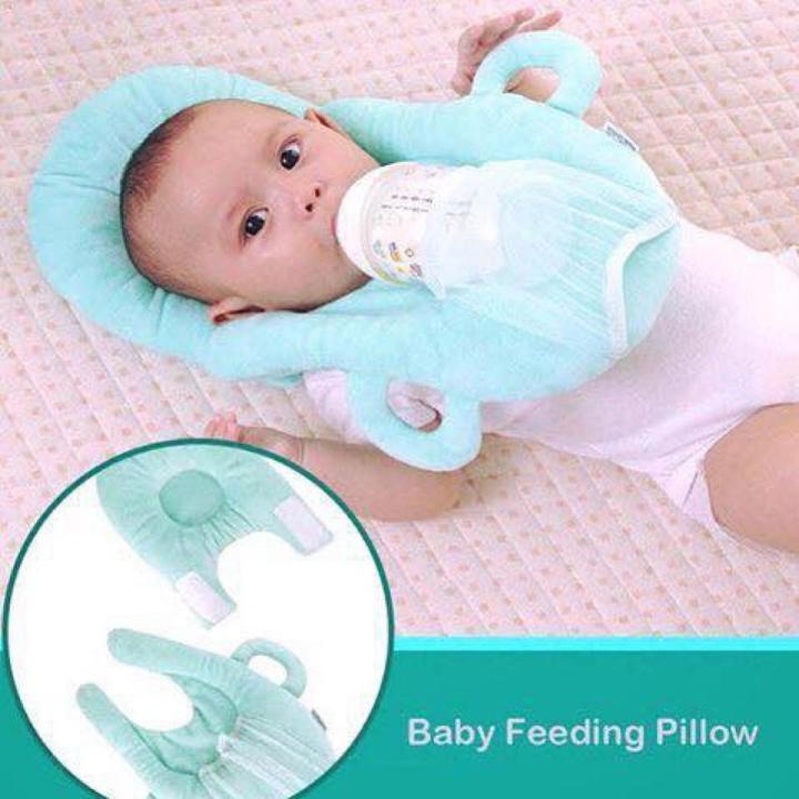 New Born Baby Self Feeding Head Support Nursing Fluffy Pillow