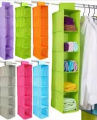 Hanging Closet Storage Organizer – 5/6 Layer Foldable Wardrobe Shelf. 