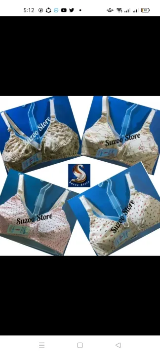 4PCS%20Comfortable%20Cotton%20Bra%20For%20Women%20For%20Summer%20Non%20Padded%20Blended%20hozri%20Cotton%20Bras%20-%20Image%202