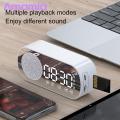 Amamia wireless speaker touch screen buttons Bluetooth-compatible5.0 Sound Box Clock Dual Alarm. 