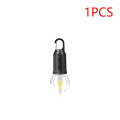 New Shape Rechargeable Built-in Battery Tungsten Bulb Camping Light Outdoor Decoration Bulb With Type-C Charging Cable, Tent Light with Hook 3 Modes Outdoor Lighting. 