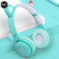 Y08/P47 Foldable Mini Portable Gaming Headset with BT5 Wireless Earphones and Plug-in Card for PC and Phone Gaming. 