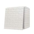 JW Products - 3D Wall Panels 70X77cm Wall Sticker Self-Adhesive Waterproof Foam Panel Wall Tiles for Door Floor Furniture White 3D Brick Wallpaper, White Brick Pattern Wall Stickers, Self- Adhesive Wallpaper for Living Room Bedroom. 