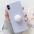 Squishy 3D Toys Chick Phone Cat Case For iphone 11 12 13 14 15 Pro MAX XR SE 2020 SE 3 Cartoon Funny Foot Soft Cover. 