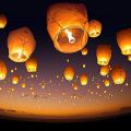 Sky Lantern Pack Of 5 | Paper Sky Lanterns For Functions | Sky Lanterns In MultiColors | Eco-Freindly Sky Lanterns | Sky Lanterns For Functions | Birthday Parties, Bridal Showers, Weddings, Baby Showers, and even Celebrations of Life Events.. 