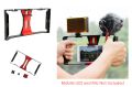 Cage Rig Stabilizer Smartphones Video Film Production Double Handle Mobile Cold Shoe boya mm1 mic holder Mic Holder. 
