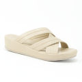 Medicated PU Wedge Slippers For Women | Female Synthetic Leather Slippers For Ladies. 