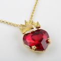 Descendants Movie Evie's Red Heart Necklace Evie Fairest Heart Crown Necklace Of Hearts Costume Fan Jewelry. 