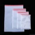 Pack of 40 - 4 Sizes Resealable Ziplock Bag - Poly Clear Zip Lock Bags for Storage. 