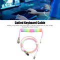 Gaming Keyboard Cable, Sturdy TPE One Piece Molding Keyboard Cable Nylon for Mechanical Keyboard. 