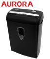 Aurora AS-890C paper Shredder, 8 sheets Crosscut Shredder (5x47mm) with 13ltr bin, Shred Credit Card/Mail/Staple/Clip, P-3 Security Level Document Shredder with 220mm throat width, small size portable shredder ideal for home and office. 