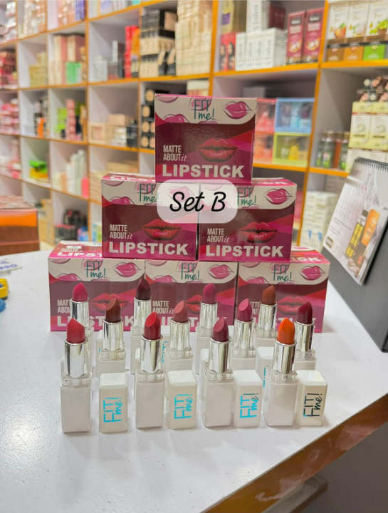 FIT%20Me%2012%E2%80%91pcs%20Matte%20Lipstick%20Set%20%E2%80%94%20Velvet%20Matte%20Shades,%20Creamy%20Application%20-%20Image%204