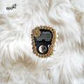 Fancy Crystal Tasbeeh Digital Counter Ramadan Kreem Offer - Black | Adjustable Finger Ring Tally Counter for Women. 
