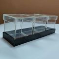 Transparent Acrylic Gift set Box 3x3x3 inches. 