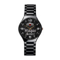 Customize Name Good Quality Black Chain Watch. 