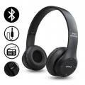 P47 Wireless Foldable Headphones Support Memory Card FM Radio for Pc TV Smart Phones & Tablets Etc. 
