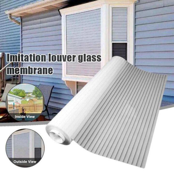 PVC Blinds Window Film Self-adhesive Privacy Window Film Stripe Glass Stickers Opaque Bathroom Glass Sticker