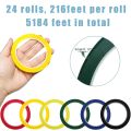 NAMUNY 24 Rolls Whiteboard Thin Tape 216 Feet Per Roll 1/8 Inch Art Graphic Chart Grid Electrical Tape Dry Erase Tape, 6 Colors. 
