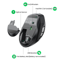 Ugreen USB Optical Wireless Mouse 2.4GHz 4000 DPI black (MU006). 