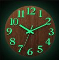 Alhafiz walls Presents The Night Light Wall Clock, Big size Glow in The Dark / This clock glow and shine in the night and makes the room or home beautiful / Wooden Wall Clock, Luminous Wall Clock for Bedroom, Living Room, Kitchen- / Best of luck. 