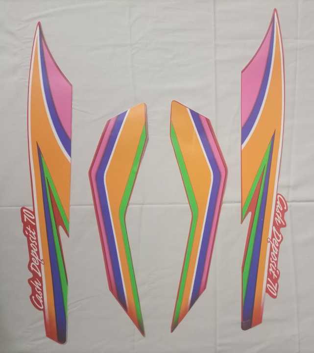 Tanki Tapa Sticker 2012 Model Honda 70  ( COMPLETE SET )