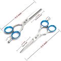 CANDURE Professional Barber Thinning Hair Scissors Kit for Hairdressers Barbers Stainless Steel Cutting Saloons Kits Gifts with Comb Black Silver Color 5.5” inch Salon Tailors Men Women Children Beauty Export Best Quality Packing Hand tool Snips Scissors. 