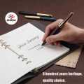 Gold Cap Luxury Style Refillable Fountain Pen ( Pack of 3 )-Premium Quality Sleek Design Slim Fountain Pen , Office & School Stationery Gifts. 