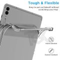 Clear Case for Samsung Galaxy Tab S10 Plus/Tab S9 Plus/Tab S9 FE PLUS 12.4-Inch, Anti-Yellowing Transparent Slim Cover with Hard PC Back and Soft TPU Bumper. 