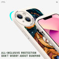 DEL for Huawei P30 Mobile Cover Cartoon Astronaut Phone Case PU Leather Soft Silicone Edge Back Cover. 
