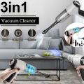 3 in 1 Vacuum Cleaner Powerfull Rechargeable Cordless Handheld Wireless Handy Portable Light Weight Vacuum Cleaner & Blower for Car Sofas Carpet Interior & Home Office Computer Auto Cleaning Tool Strong suction Electric Duster. 