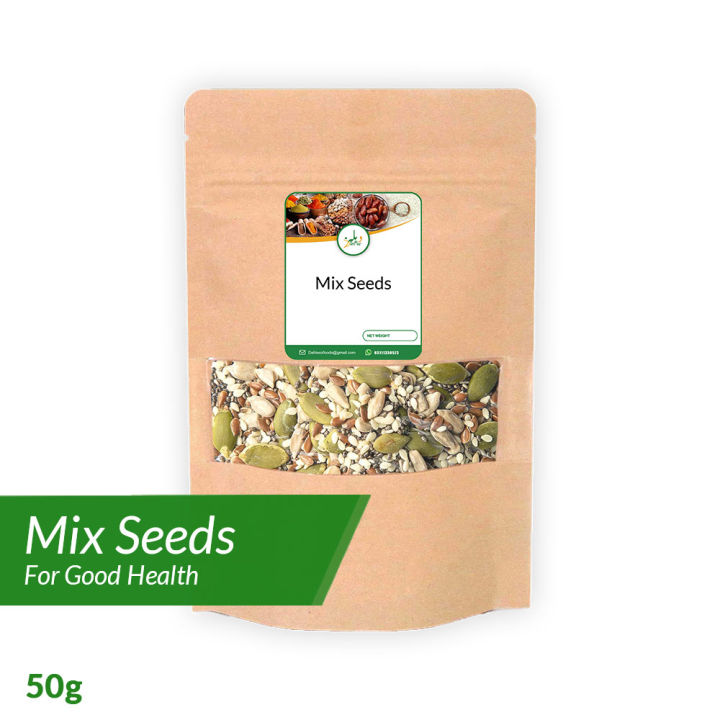 Mix Seeds For Eating 50g / Rich in Antioxidants, Metabolism Booster & Good Source of Omega-3