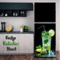 Beautiful Fridge Door Self-adhesive Sticker Waterproof Sheet Renew you old Fridge and Decor your Home. 