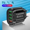 USB Charger Quick Charge 3.0 For Phone Adapter for iPhone 12 Huawei Portable EU/US Plug Wall Charger. 