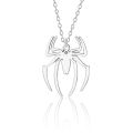 2023 New Spider Shape Movie The Same Necklace Stainless Steel Silver Plated Men's Accessories Hip Hop Trend Gift. 