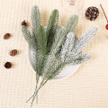 5Pcs/Set 26Cm Festival Pine Needle Branches Artificial Pine Needles Plants Holiday Tree Wreath Decorations For Home New Year Gifts. 