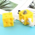 New Mouse Steal Cheese Toy Vent Sloth Hide Seek Stress Relief 2 Squishable Doll Cheese Block Stress Busting Child Adult Gift. 