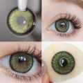 ZEBF--UYAAI Color Contact Lenses Gray Blue Brown Natural Two-piece Color Lens Eyes for Yearly Use. 