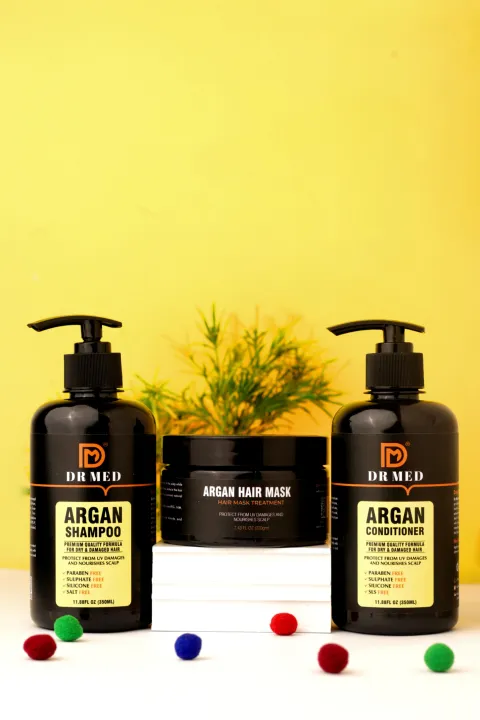 "DR%20MED%20Argan%20Trio:%20Nourishing%20Haircare%20Set%20for%20Silky%20(Shampoo,%20Conditioner%20and%20Hair%20Mask)%20(Paraben%20free,%20sulphate%20free,%20salt%20free,%20silicon%20free)%20-%20Image%205