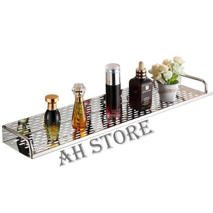Bathroom Kitchen Shower Wall Mounted Steel Holder Tray Shelf Caddy- Bathroom Stainless Steel Shelf - Bath Dish Tray Basket Bathroom Shelf Stainless Steel- Bathroom Stainless Steel Rack-Bathroom accessories Utility Shelve-Storage Rack Shelf -