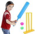Cricket Bat & Ball with Wicket Set For Kids. 